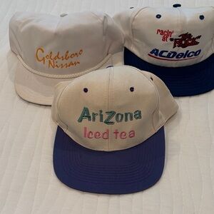 Arizona Iced Tea Embroidered Snapback Hat - Cream & Purple